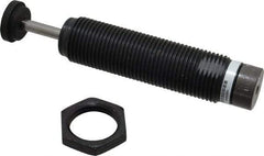 Parker - 1-12 Thread, 1/4 Rod Diam, 1 Stroke Length, Male Button Shock - 0.88 Shock Outside Diam, 5.62 OAL - Exact Tool & Supply