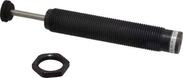 Parker - 1-12 Thread, 1/4 Rod Diam, 1.58 Stroke Length, Male Button Shock - 0.88 Shock Outside Diam, 7.44 OAL - Exact Tool & Supply