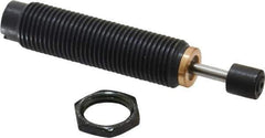 Parker - 1/2-20 Thread, 0.13 Rod Diam, 0.4 Stroke Length, Male Button Shock - 0.33 Shock Outside Diam, 2-3/4 OAL - Exact Tool & Supply