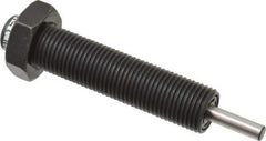 Parker - 9/16-18 Thread, 0.19 Rod Diam, 1/2 Stroke Length, Male Button Shock - 0.46 Shock Outside Diam, 3.41 OAL - Exact Tool & Supply