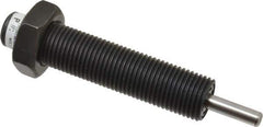 Parker - 9/16-18 Thread, 0.19 Rod Diam, 1/2 Stroke Length, Male Button Shock - 0.66 Shock Outside Diam, 3.41 OAL - Exact Tool & Supply