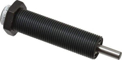 Parker - 3/4-16 Thread, 1/4 Rod Diam, 1/2 Stroke Length, Male Button Shock - 0.66 Shock Outside Diam, 3.81 OAL - Exact Tool & Supply
