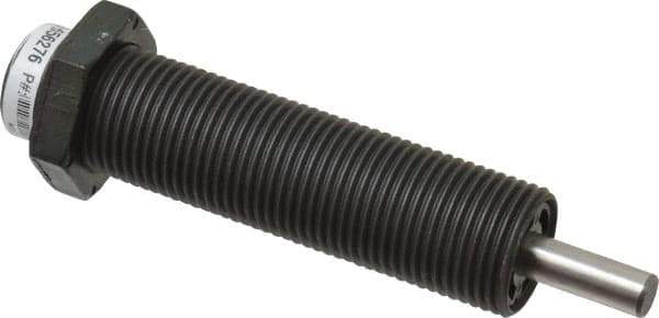 Parker - 3/4-16 Thread, 1/4 Rod Diam, 1/2 Stroke Length, Male Button Shock - 0.66 Shock Outside Diam, 3.81 OAL - Exact Tool & Supply