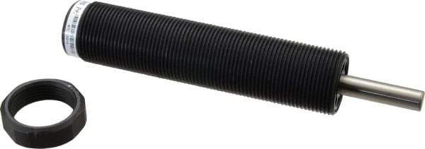 Parker - M25X1.5 Thread, 0.31 Rod Diam, 1 Stroke Length, Male Button Shock - 0.87 Shock Outside Diam, 5.58 OAL - Exact Tool & Supply