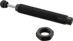 Parker - 9/16-18 Thread, 0.16 Rod Diam, 0.63 Stroke Length, Male Button Shock - 0.46 Shock Outside Diam, 4-1/2 OAL - Exact Tool & Supply