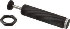 Parker - 1-12 Thread, 1/4 Rod Diam, 0.91 Stroke Length, Male Button Shock - 0.87 Shock Outside Diam, 5.62 OAL - Exact Tool & Supply