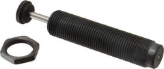 Parker - 1-12 Thread, 1/4 Rod Diam, 0.91 Stroke Length, Male Button Shock - 0.87 Shock Outside Diam, 5.62 OAL - Exact Tool & Supply