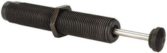 Parker - 1-12 Thread, 1/4 Rod Diam, 1.58 Stroke Length, Male Button Shock - 0.87 Shock Outside Diam, 7.44 OAL - Exact Tool & Supply