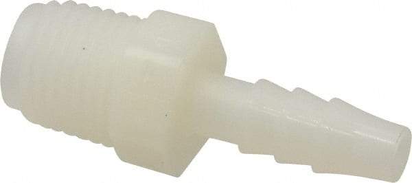 NewAge Industries - 1/4" Barb, 1/4 NPT, Multiple Barbed Tube Connector - Nylon, Male - Exact Tool & Supply