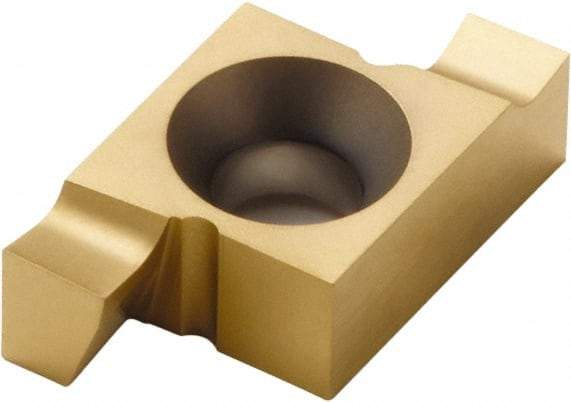 Seco - 206020EAR FA Grade CP500, 6mm Cutting Width Carbide Grooving Insert - 6mm Max Depth of Cut, Right Hand, TiAlN/TiN Finish - Exact Tool & Supply