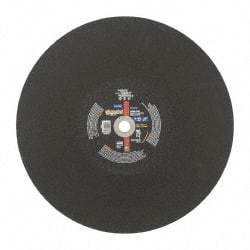 Norton - 20" Aluminum Oxide Cutoff Wheel - 5/32" Thick, 1" Arbor, 2,710 Max RPM, Use with Stationary Tools - Exact Tool & Supply