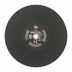 Norton - 20" Aluminum Oxide Cutoff Wheel - 5/32" Thick, 1" Arbor, 2,710 Max RPM, Use with Stationary Tools - Exact Tool & Supply