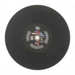 Norton - 20" Aluminum Oxide Cutoff Wheel - 5/32" Thick, 1" Arbor, 2,710 Max RPM, Use with Stationary Tools - Exact Tool & Supply