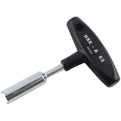 Iscar - Rotary Tool Holder Wrench - Use with HSK Shank Tool, Compatible with MB63 Connection Size & HSK100A Taper Size - Exact Tool & Supply