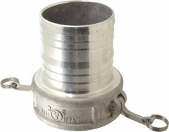EVER-TITE Coupling Products - 5" Aluminum Cam & Groove Suction & Discharge Hose Female Coupler Hose Shank - Part C, 75 Max psi - Exact Tool & Supply