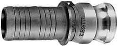 EVER-TITE Coupling Products - 5" Stainless Steel Cam & Groove Suction & Discharge Hose Male Adapter Hose Shank - Part E, 75 Max psi - Exact Tool & Supply