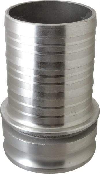 EVER-TITE Coupling Products - 6" Aluminum Cam & Groove Suction & Discharge Hose Male Adapter Hose Shank - Part E, 75 Max psi - Exact Tool & Supply
