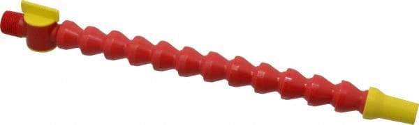 Value Collection - 3 Piece, 13" Hose Length, 1/2" ID, POM Coolant Hose Kit - 1/2 NPT, Round Nozzle, For Snap Flow Modular Hose Systems - Exact Tool & Supply