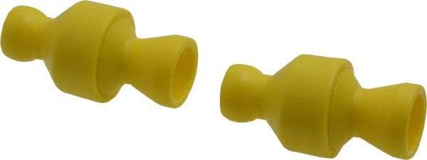 Value Collection - 2 Piece, 1/4" ID Coolant Hose Connection Valve - Male to Female Connection, POM Body, Unthreaded, Use with Snap Together Hose Systems - Exact Tool & Supply