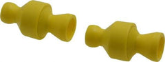 Value Collection - 2 Piece, 1/4" ID Coolant Hose Connection Valve - Male to Female Connection, POM Body, Unthreaded, Use with Snap Together Hose Systems - Exact Tool & Supply