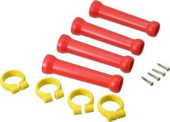 Value Collection - 1/2" Hose Inside Diam, Coolant Hose Extension Element Kit - Includes (4) 1/2" Element Clamps, (4) 1/2" Extension Elements, for Use with Snap Together Hose System, 8 Pieces - Exact Tool & Supply