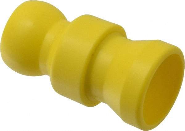 Value Collection - 2 Piece, 1/2" ID Coolant Hose Connection Valve - Male to Female Connection, POM Body, Unthreaded, Use with Snap Together Hose Systems - Exact Tool & Supply