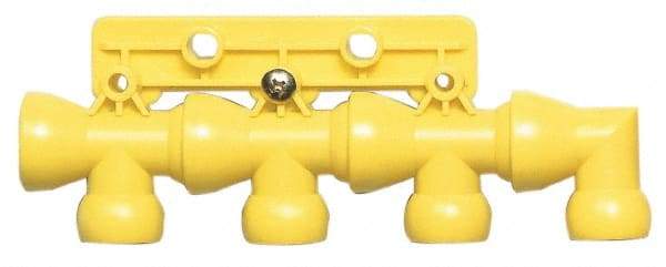 Value Collection - 1/2" Hose Inside Diam, Coolant Hose Manifold - For Use with Snap Together Hose System, 8 Pieces - Exact Tool & Supply