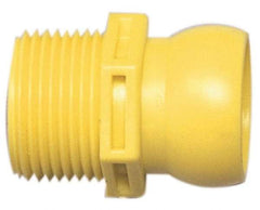 Value Collection - 4 Piece, 3/4" Hose ID, Male to Male Coolant Hose Connector - 3/4" BSPT, For Snap Flow Modular Hose Systems - Exact Tool & Supply