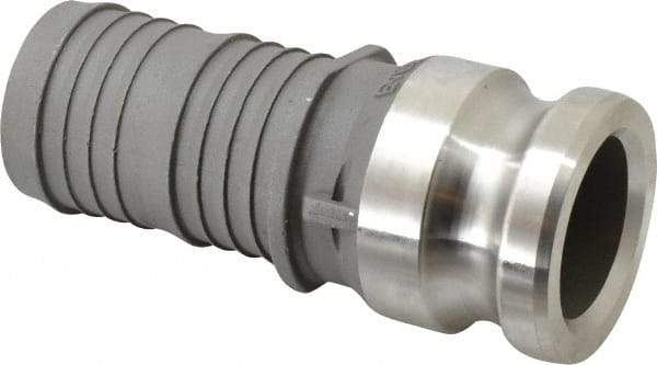 EVER-TITE Coupling Products - 2" Stainless Steel Cam & Groove Suction & Discharge Hose Male Adapter Hose Shank - Part E, 250 Max psi - Exact Tool & Supply