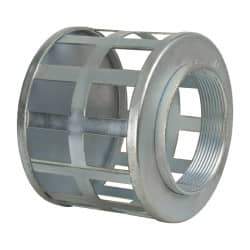 Kuriyama of America - 4" Hose, Square Hole Strainer - Plated Steel - Exact Tool & Supply