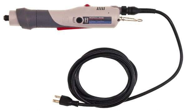 Ingersoll-Rand - lnline Handle, 2,000 RPM, 5 to 15 In/Lb Torque, Electric Screwdriver - 1/4" Bit Holder, 115 Volts, 0.45 Amps - Exact Tool & Supply
