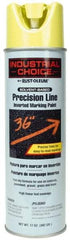 Rust-Oleum - 17 fl oz Yellow Marking Paint - 600' to 700' Coverage at 1" Wide, Solvent-Based Formula - Exact Tool & Supply