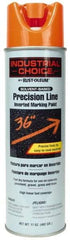 Rust-Oleum - 17 fl oz Orange Marking Paint - 600' to 700' Coverage at 1" Wide, Solvent-Based Formula - Exact Tool & Supply