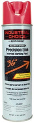 Rust-Oleum - 17 fl oz Pink Marking Paint - 600' to 700' Coverage at 1" Wide, Solvent-Based Formula - Exact Tool & Supply