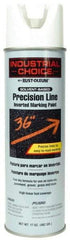 Rust-Oleum - 17 fl oz White Marking Paint - 600' to 700' Coverage at 1" Wide, Solvent-Based Formula - Exact Tool & Supply