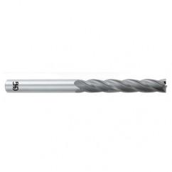 12mm Dia. x 153mm Overall Length 4-Flute Square End Solid Carbide SE End Mill-Round Shank-Center Cutting-Uncoated - Exact Tool & Supply