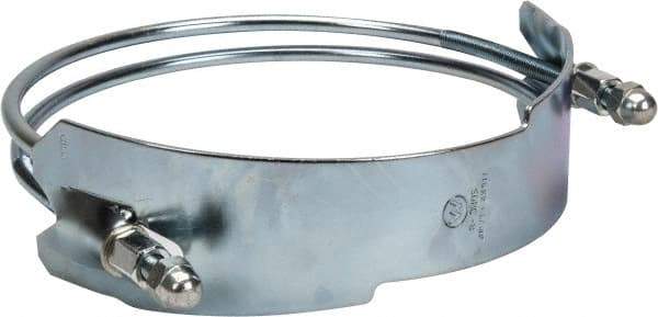 Kuriyama of America - 8" Hose, Spiral Double Bolt Hose Clamp - Plated Steel - Exact Tool & Supply