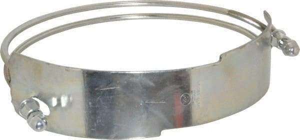 Kuriyama of America - 10" Hose, Spiral Double Bolt Hose Clamp - Plated Steel - Exact Tool & Supply