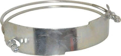 Kuriyama of America - 10" Hose, Spiral Double Bolt Hose Clamp - Plated Steel - Exact Tool & Supply