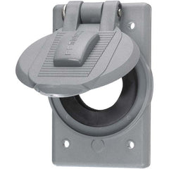 Hubbell Wiring Device-Kellems - Weatherproof Box Covers Cover Shape: Round Number of Holes in Outlet: 1 - Exact Tool & Supply