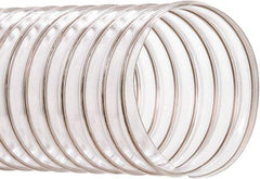 Hi-Tech Duravent - 10" ID, 50' Long, PVC Blower & Duct Hose - Clear, 11-3/4" Bend Radius, 5 In/Hg, 7 Max psi, -20 to 180°F, Abrasion and Chemical Resistant - Exact Tool & Supply