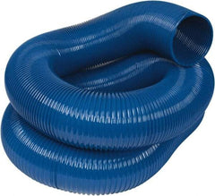 Hi-Tech Duravent - 8" ID, 25' Long, PVC Blower & Duct Hose - Blue, 10-1/2" Bend Radius, 6 In/Hg, 7 Max psi, -20 to 180°F, Abrasion and Chemical Resistant - Exact Tool & Supply