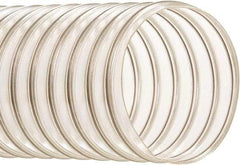 Hi-Tech Duravent - 8" ID, 50' Long, Polyurethane Blower & Duct Hose - Black, 8-3/4" Bend Radius, 13.5 In/Hg, 11 Max psi, -65 to 200°F, Oil and Gas Resistant - Exact Tool & Supply