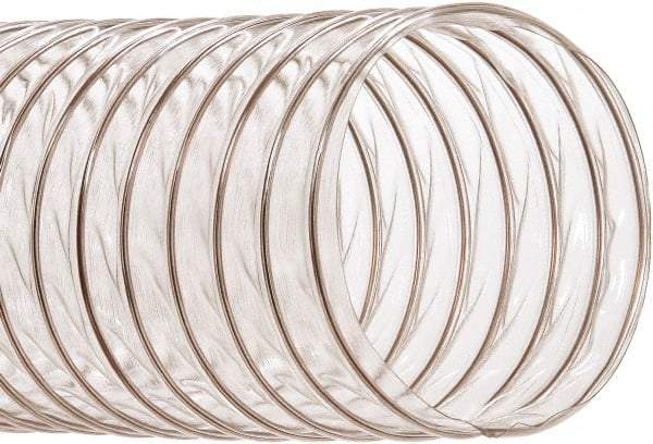 Hi-Tech Duravent - 10" ID, 50' Long, PVC Blower & Duct Hose - Clear, 8" Bend Radius, 1.75 In/Hg, 5 Max psi, -20 to 180°F, Chemical Resistant - Exact Tool & Supply
