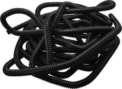 Hi-Tech Duravent - 3/4" ID, 25' Long, Polyethylene Blower & Duct Hose - Black, 1-1/2" Bend Radius, 26 In/Hg, 40 Max psi, -30 to 160°F, UV Resistant - Exact Tool & Supply