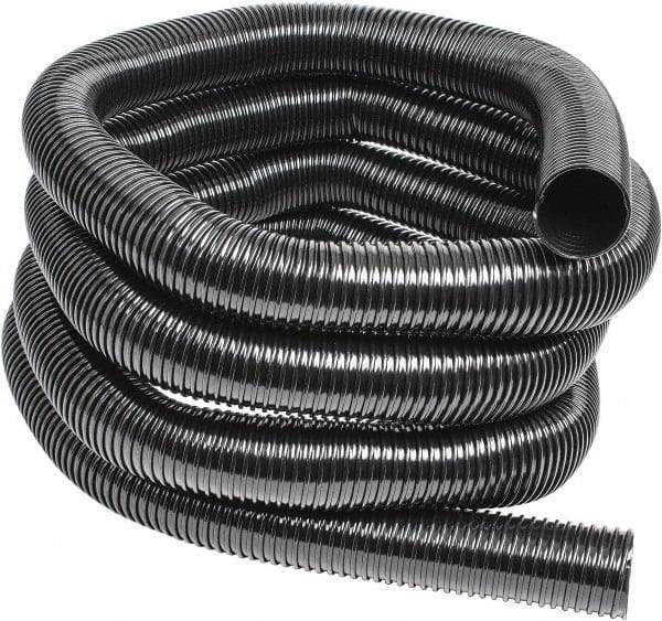 Hi-Tech Duravent - 3" ID, 25' Long, Polyethylene Blower & Duct Hose - Black, 5-1/4" Bend Radius, 5 In/Hg, 8 Max psi, -30 to 160°F, UV Resistant - Exact Tool & Supply