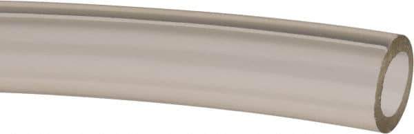 Made in USA - 1/2" ID x 3/4" OD, 1/8" Wall Thickness, Cut to Length (50' Standard Length) Plastic Tube - Clear, 36 Max psi, 63 Hardness - Exact Tool & Supply