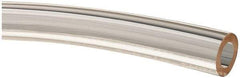 Made in USA - 3/8" ID x 5/8" OD, 1/8" Wall Thickness, Cut to Length (50' Standard Length) Plastic Tube - Clear, 45 Max psi, 65 Hardness - Exact Tool & Supply