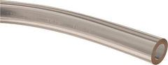 Made in USA - 3/8" ID x 5/8" OD, 1/8" Wall Thickness, Cut to Length (50' Standard Length) Plastic Tube - Clear, 32 Max psi, 40 Hardness - Exact Tool & Supply