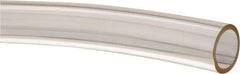 Made in USA - 1/2" ID x 5/8" OD, 1/16" Wall Thickness, Cut to Length (50' Standard Length) Plastic Tube - Clear, 14 Max psi, 40 Hardness - Exact Tool & Supply